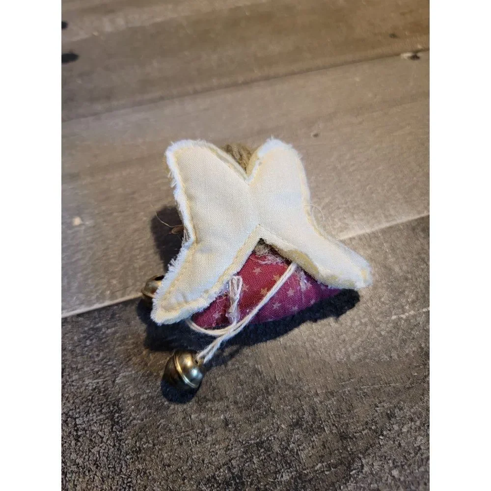 Angel‎ girl felt bell bow ornament xmas figure